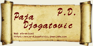 Paja Đogatović vizit kartica
